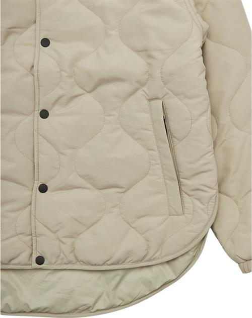 Woodbird Wbmaze Quilt Jacket Kvinde Stone Overgangsjakker Str S - hos Magasin