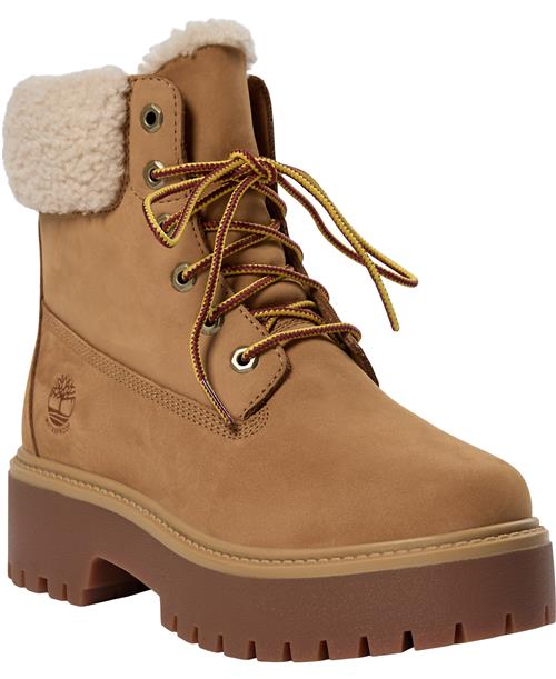 TIMBERLAND Stone Street MID Warm Lined Waterpr Kvinde Wheat Nubuck Vinterstøvler Str 41 - hos Magasin