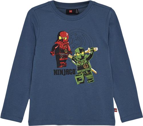 Se LEGO kidswear/LEGO børnetøj Lwtano 607 T-shirt L/S Str 140 cm - Middle Blue Bluser hos Magasin ved Magasin