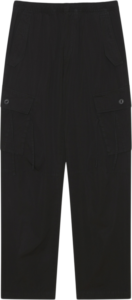 Wood Wood Stanley Cargo Trousers Mand Black Cargo Bukser Str M - hos Magasin