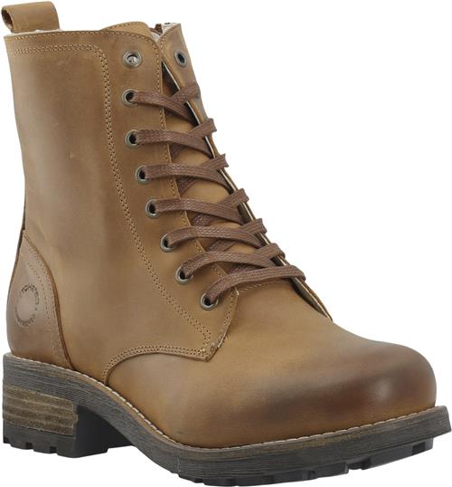 Se Cashott Caskarla Lace Boot WR Warm Lining Oil Nubuck Kvinde Bison Snørestøvler Str 38 - hos Magasin ved Magasin