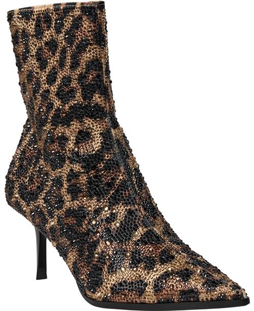 Steve Madden Heirloom Heeled Ankle Boots Kvinde Leopard Støvletter Str 40 - hos Magasin