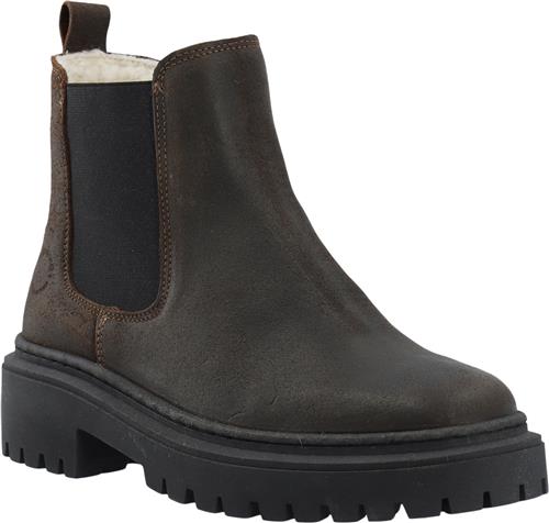 Cashott Caslea Chelsea Boot Warm Lining Oil Suede Kvinde Coffee Chelsea Boots Str 39 - hos Magasin