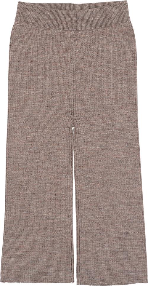 Copenhagen Colors Merino Wide RIB Pants Str 128 Merino - Natural Melange Bukser hos Magasin