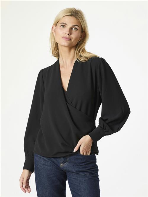 Neo Noir Vildra Blouse Kvinde Black Langærmede Bluser Str 40 - hos Magasin