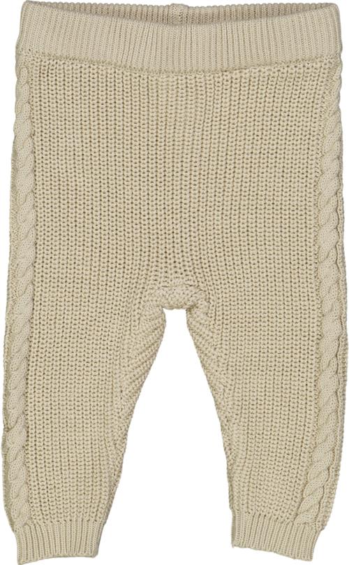 Se Müsli by Green Cotton Knit Chunky Pants Str 68 - Oat Bukser Bomuld hos Magasin ved Magasin