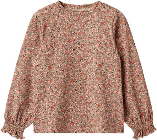 Wheat Tshirt Norma Str 3 år / 98 cm - Rose Flower Meadow Langærmede T-shirts Bomuld hos Magasin