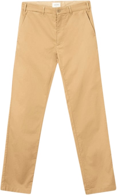 Se Wood Wood Marcus Light Twill Trousers Mand Khaki Bukser Str 33 - Bomuld hos Magasin ved Magasin