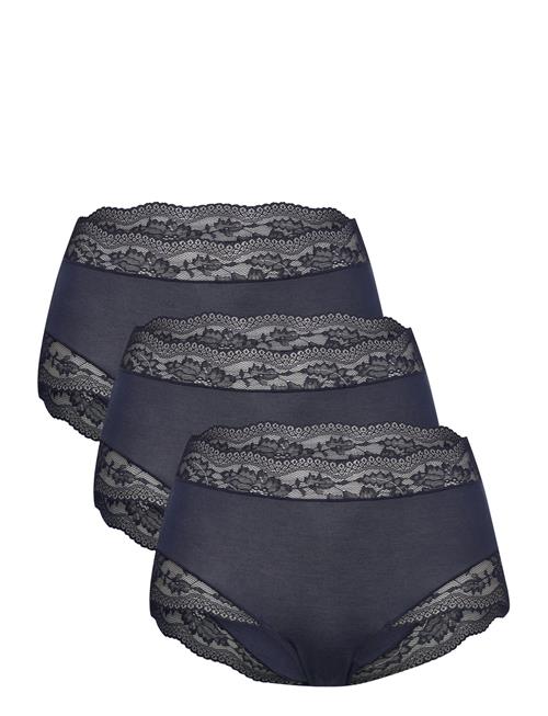 Lindex Brief High Lara 3 Pack Lindex Navy