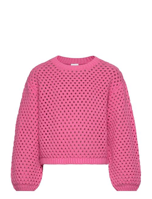 Lindex Sweater Mesh Knit Lindex Pink