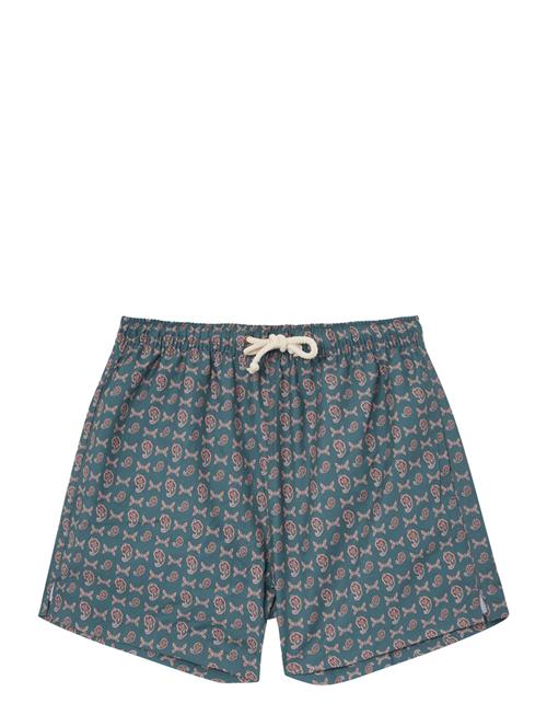 Pompeii Micro Paisley Swim Trunks Pompeii Green