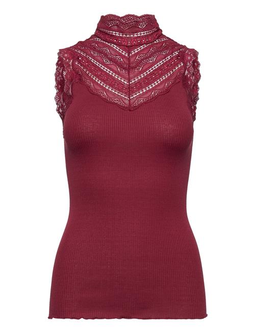 Rosemunde Silk Top W/ Lace Rosemunde Red