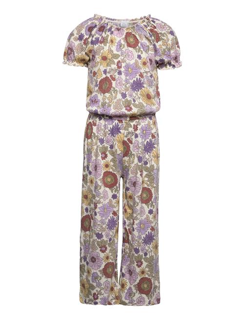 Lindex Jumpsuit Crincle Tricot Aop Lindex Patterned