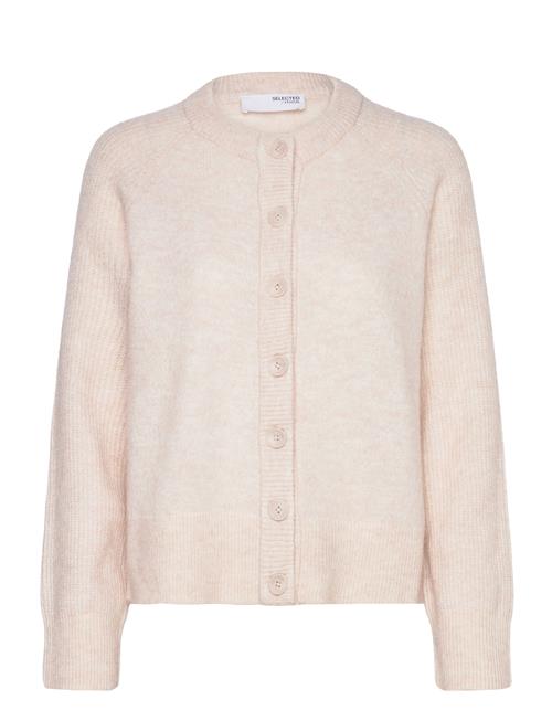 Se Selected Femme Slfrena Ls Knit Cardigan Camp Selected Femme Cream ved Booztlet