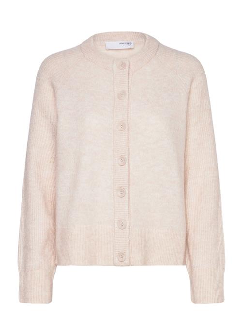 Slfrena Ls Knit Cardigan Camp Selected Cream