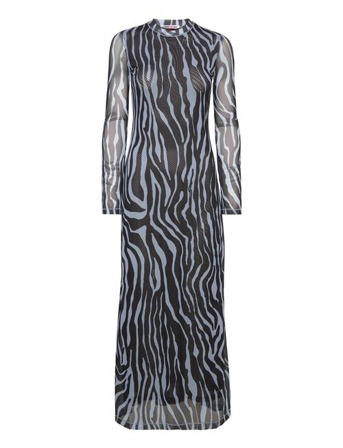 Tommy Jeans Tjw Zebra Maxi Knit Dress Tommy Jeans Blue