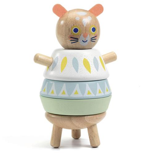 Se Djeco Mouse Stak Legetøj | Beige | 0-3 ved Babyshop