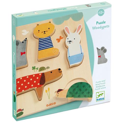 Se Djeco Pets Puslespil | Brun | 1-3 ved Babyshop