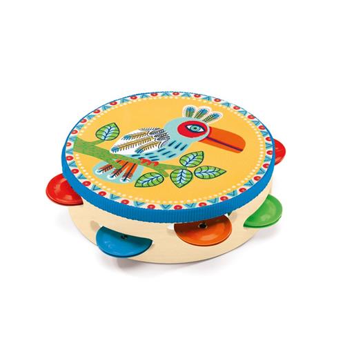 Se Djeco Tambourine | Gul | 3-6 ved Babyshop