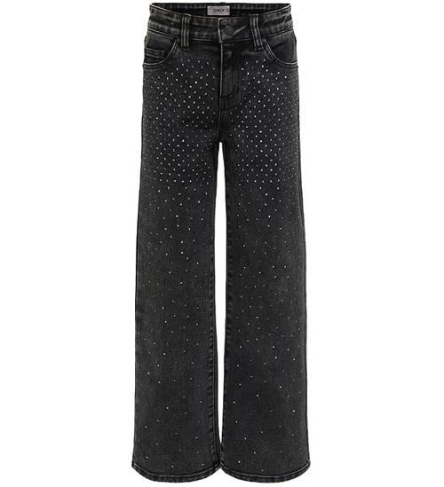 Se Kids Only Jeans - KogHope - Washed Black/Rhinestone ved KidsWorld