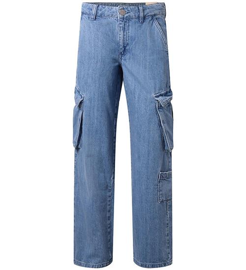 Se Hound Jeans - Cargo - Wide - Light Blue Used ved KidsWorld