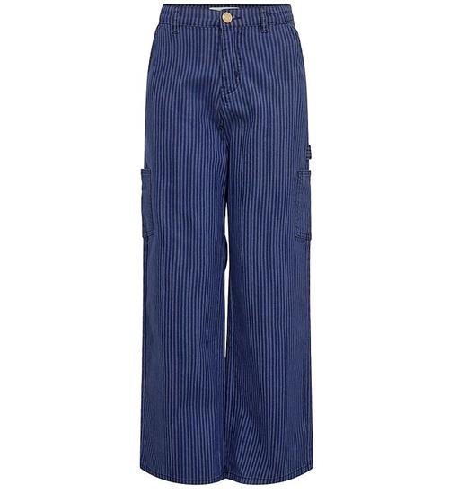 Se Sofie Schnoor Girls Jeans - Gitte - Cobalt Stribed ved KidsWorld