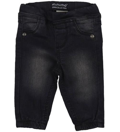 Se Minymo Jeans - Loose Fit - Grey Black ved KidsWorld