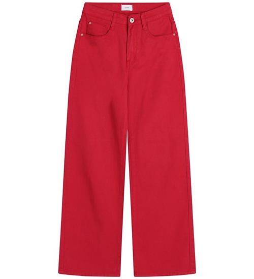 Se Grunt Jeans - Wide Leg - RÃ¸d ved KidsWorld