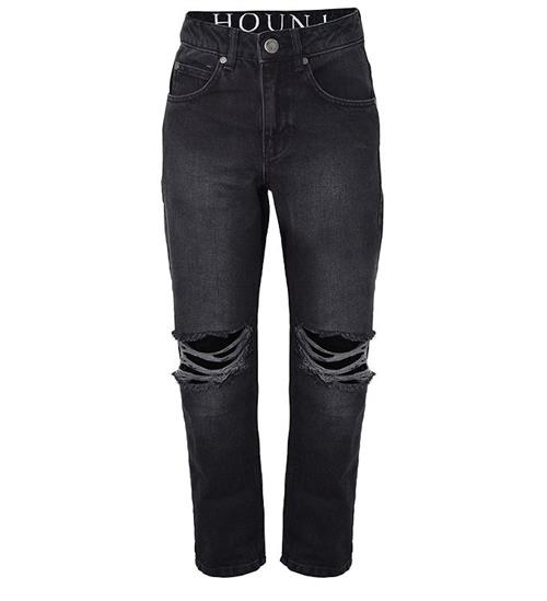 Se Hound Jeans - Wide w/ Holes - Black Denim ved KidsWorld