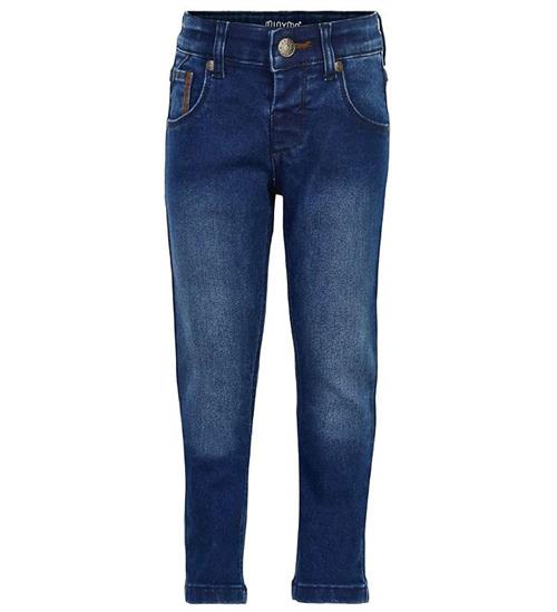 Se Minymo Bukser - Stretch Slim Fit - BlÃ¥ Denim ved KidsWorld