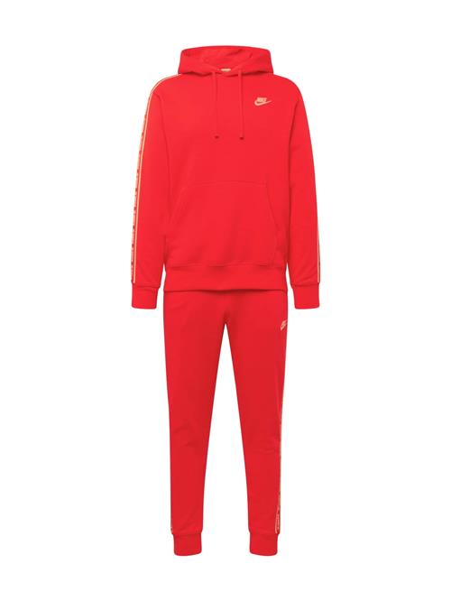 Nike Sportswear Joggingdragt 'CLUB FLEECE'  rød / hvid