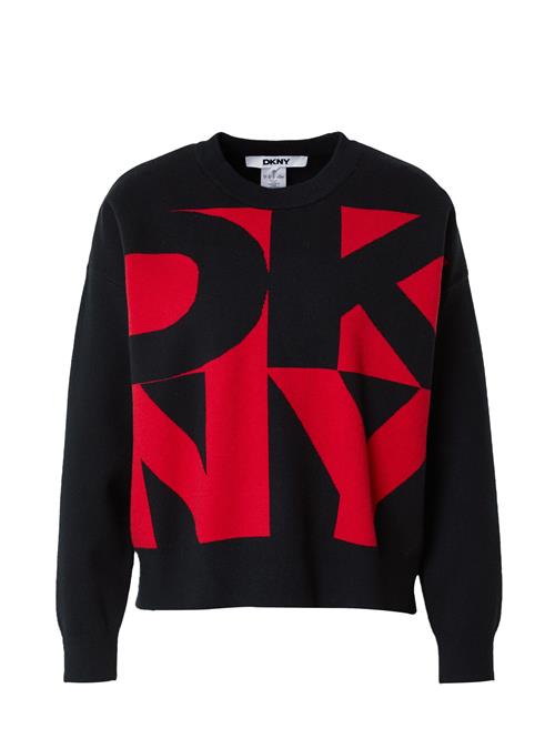 DKNY Pullover  rød / sort