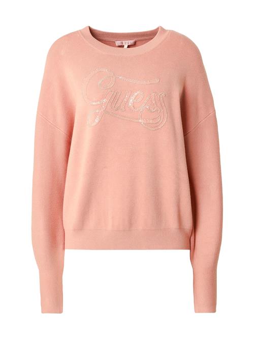 Se GUESS Pullover 'LAURA'  rosé / sølv ved About You