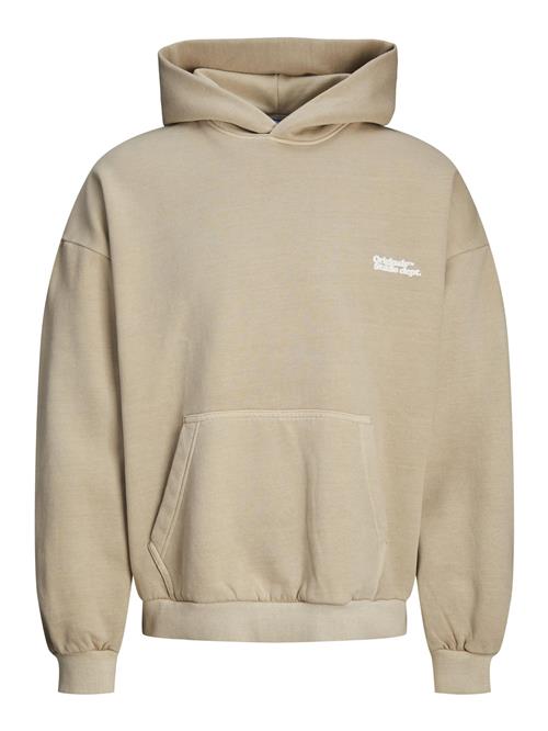 Se JACK & JONES Sweatshirt  beige / hvid ved About You