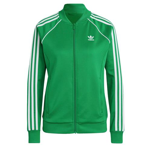 ADIDAS ORIGINALS Sweatjakke 'Adicolor Classics'  grøn / hvid