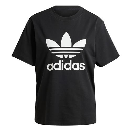 ADIDAS ORIGINALS Shirts 'Trefoil'  sort / hvid