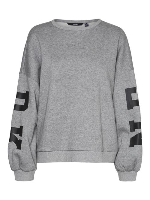 VERO MODA Sweatshirt 'MALY'  grå / sort