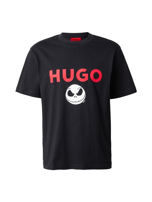 HUGO Bluser & t-shirts 'Dightmare'  cranberry / sort / hvid