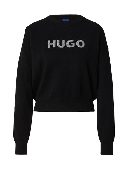 HUGO Pullover 'Slogerix'  sort / hvid