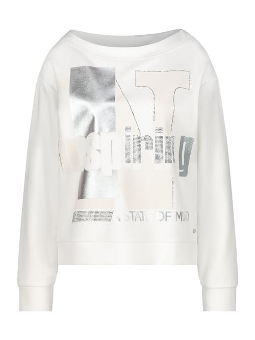 Se monari Sweatshirt  sølv / hvid ved About You