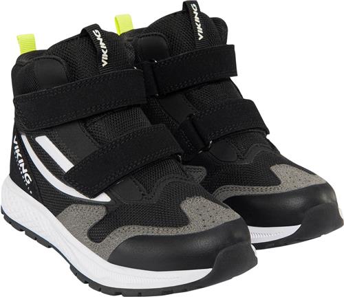 Se Viking Century Mid WP 2V Black/lime Sneakers Str 30 - hos Magasin ved Magasin