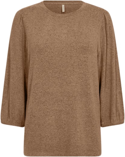 soyaconcept Scbiara 116 Bluse Camel Kvinde 98404 Camel Langærmede Bluser Str S - Polyester hos Magasin