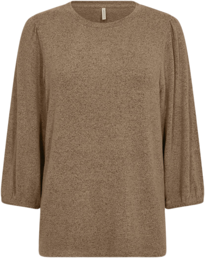 soyaconcept Scbiara 116 Bluse Camel Kvinde 98404 Camel Langærmede Bluser Str XXL - Polyester hos Magasin