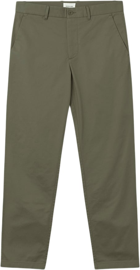 Se Wood Wood Marcus Light Twill Trousers Mand Olive Bukser Str 30 - Bomuld hos Magasin ved Magasin