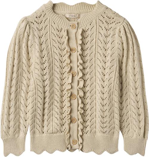 Fliink Nova Cardigan Str 4Y/104 - Sandshell Cardigans Bomuld hos Magasin