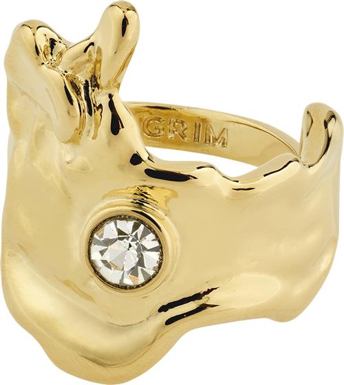 Pilgrim GIA Recycled Crystal Ring Goldplated one size - Ringe hos Magasin