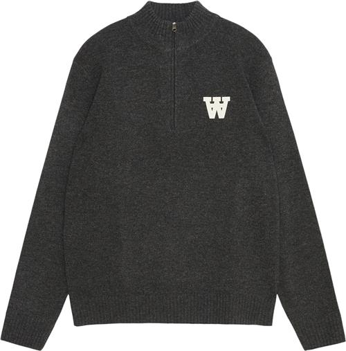 Wood Wood Wwblu AA CS Halfzip Kvinde Charcoal Langærmede Bluser Str S - hos Magasin