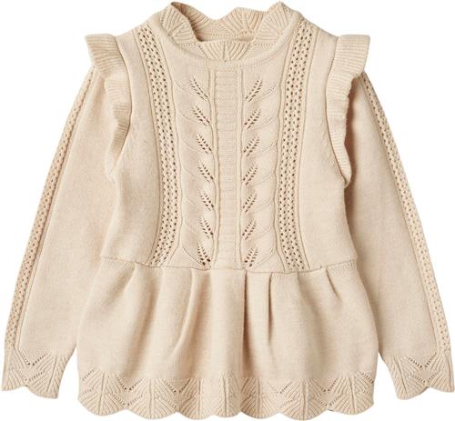 Se Fliink Alilly Peplum Pullover Str 2Y/92 - Sandshell Bluser Polyester hos Magasin ved Magasin