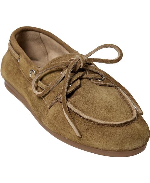 Pavement Marin Kvinde Taupe Suede Loafers Str 38 - Læder hos Magasin