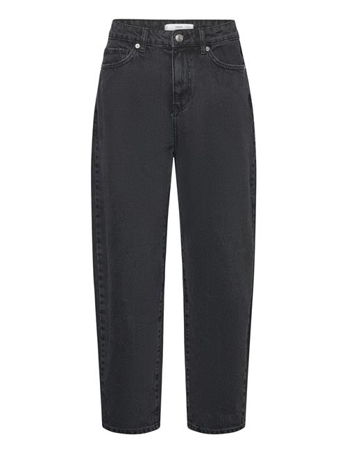 Se Mango High-Waist Slouchy Jeans Mango Black ved Booztlet